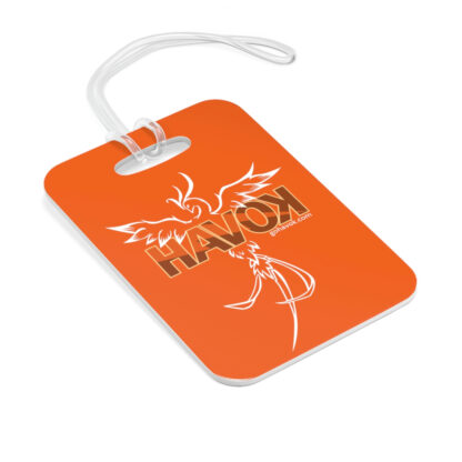 Havok Phoenix Mascot luggage bag tag orange