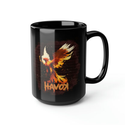 S8 Vice & Virtue Graffiti Phoenix mug 15oz black