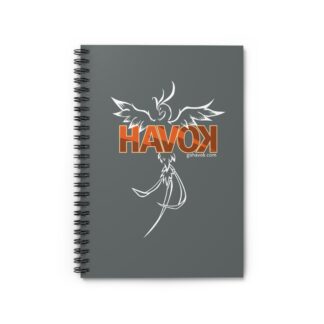 Havok Phoenix Mascot Spiral Notebook - Ruled Line (Dark Gray)