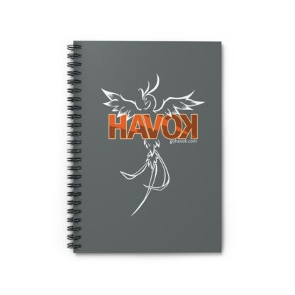 Havok Phoenix Mascot Spiral Notebook - Ruled Line (Dark Gray)
