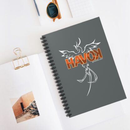 Havok Phoenix Mascot Spiral Notebook - Ruled Line (Dark Gray) - Image 5