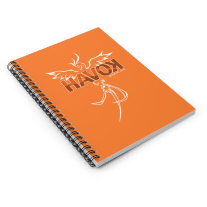Havok Phoenix Mascot Spiral Notebook - Ruled Line (Light Orange) - Image 3