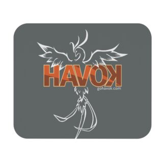 Havok Phoenix Mascot Mouse Pad (Dark Gray)