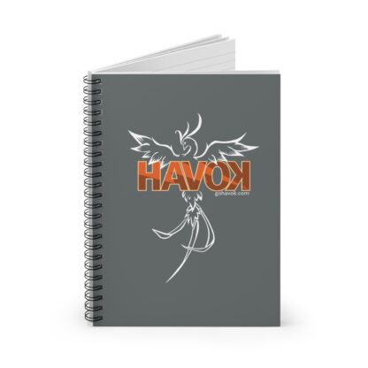 Havok Phoenix Mascot Spiral Notebook - Ruled Line (Dark Gray) - Image 2