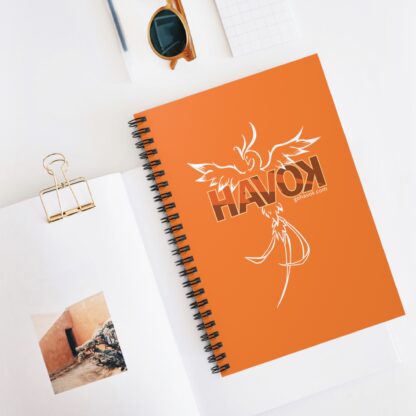 Havok Phoenix Mascot Spiral Notebook - Ruled Line (Light Orange) - Image 5